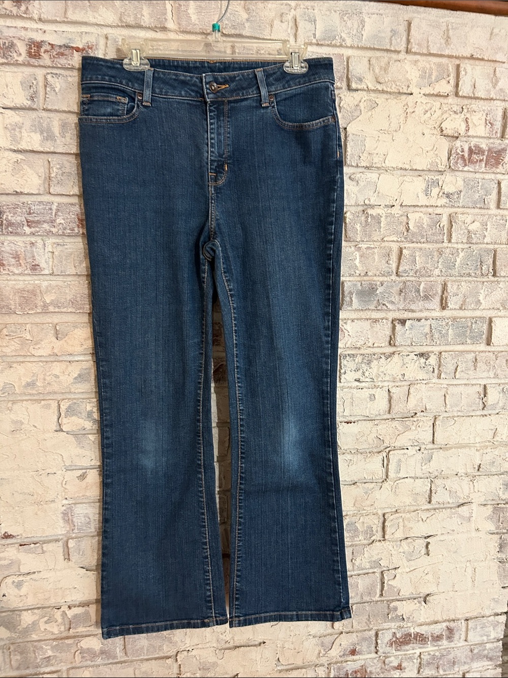 L.L. Bean Women's Dark Blue Flare Jeans